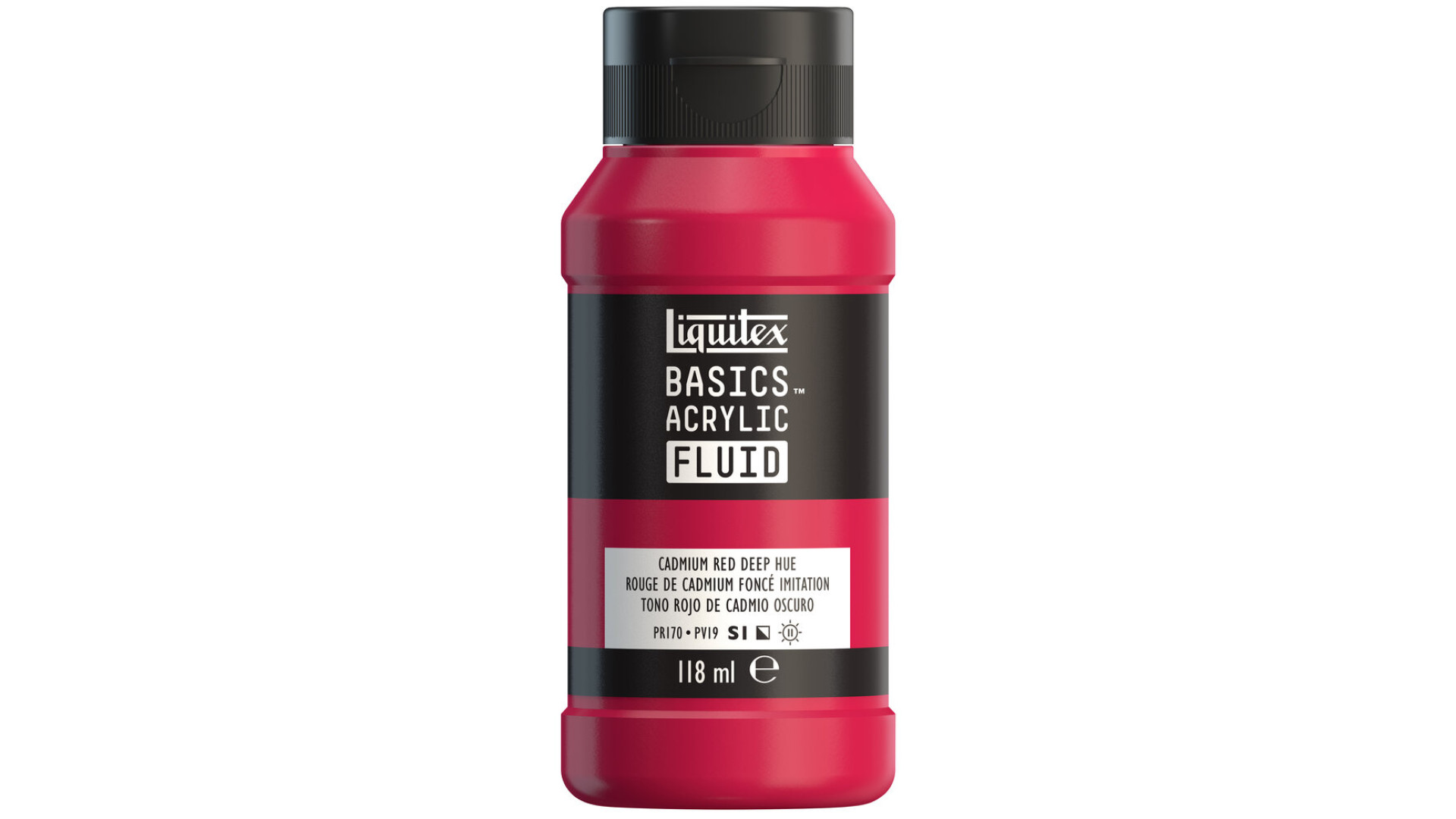 Liquitex Basics Fluid Acrylic 118ml Cadmium Red Deep Hue
